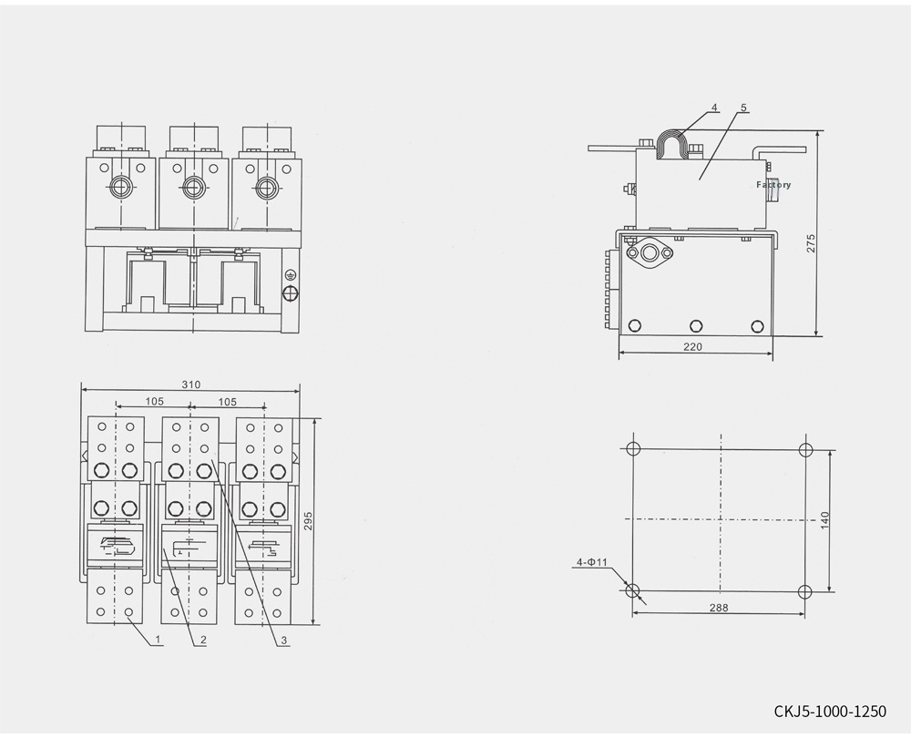 CKJ5 1140v Low Voltage Vacuum Contactor