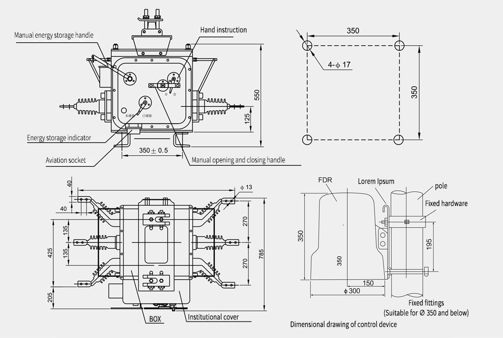 ZW20-12/T Outdoor High Voltage Vacuum Circuit Breaker