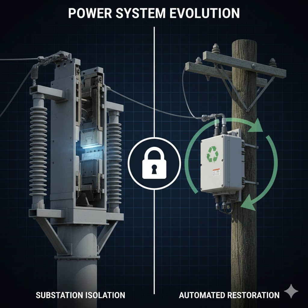 What is the difference between a breaker and a recloser?