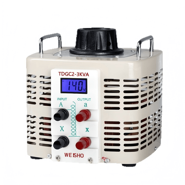 Single-Phase variable autotransformer with Pure Copper Dual Windings