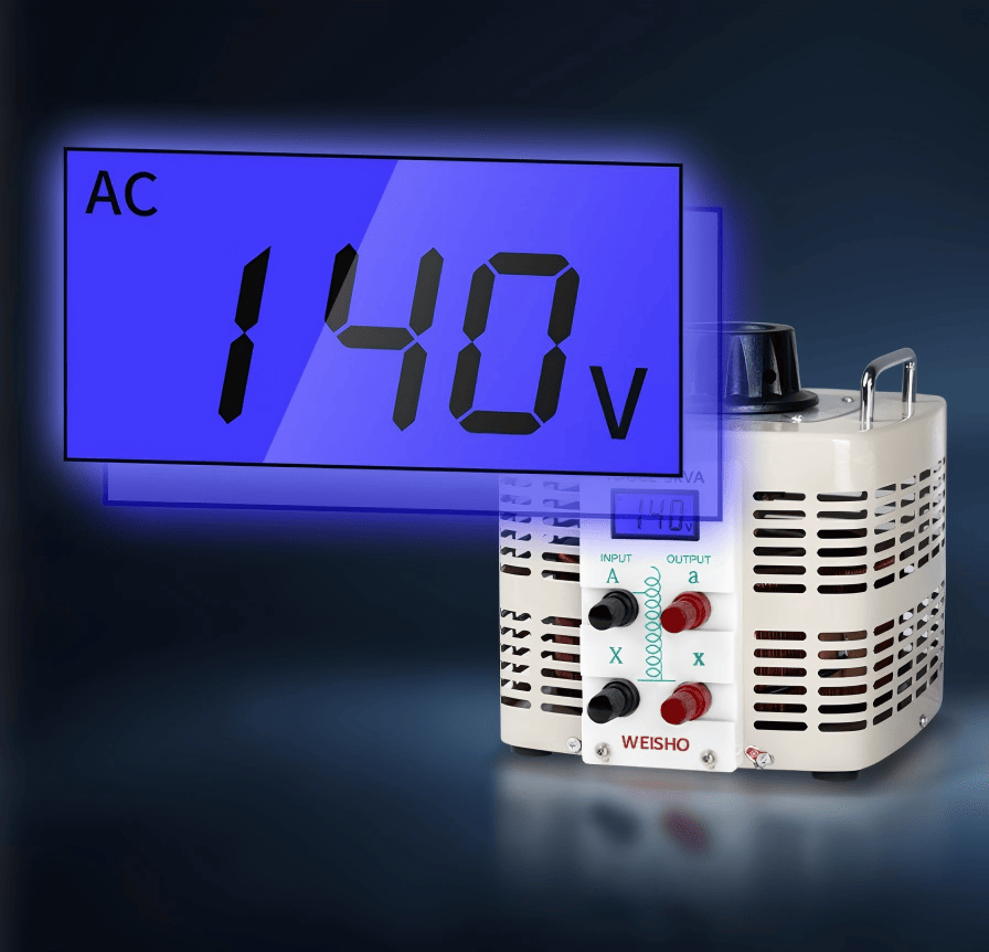 Single-Phase variable autotransformer with Pure Copper Dual Windings Single-Phase variable autotransformer with Pure Copper Dual Windings