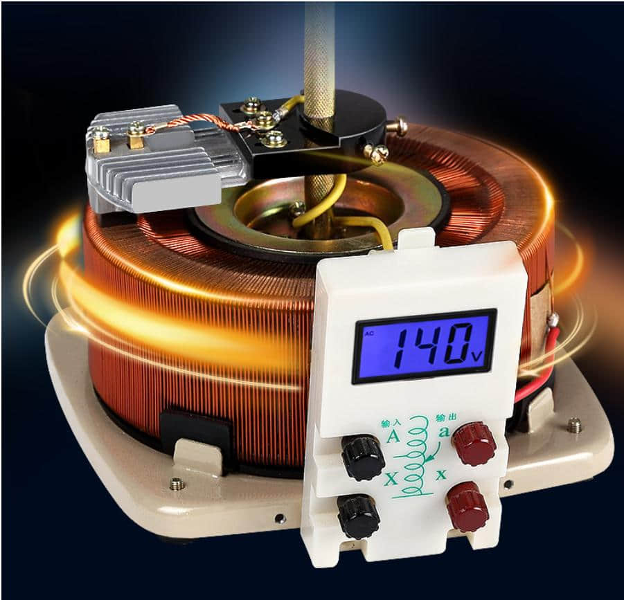 Single-Phase variable autotransformer with Pure Copper Dual Windings Single-Phase variable autotransformer with Pure Copper Dual Windings