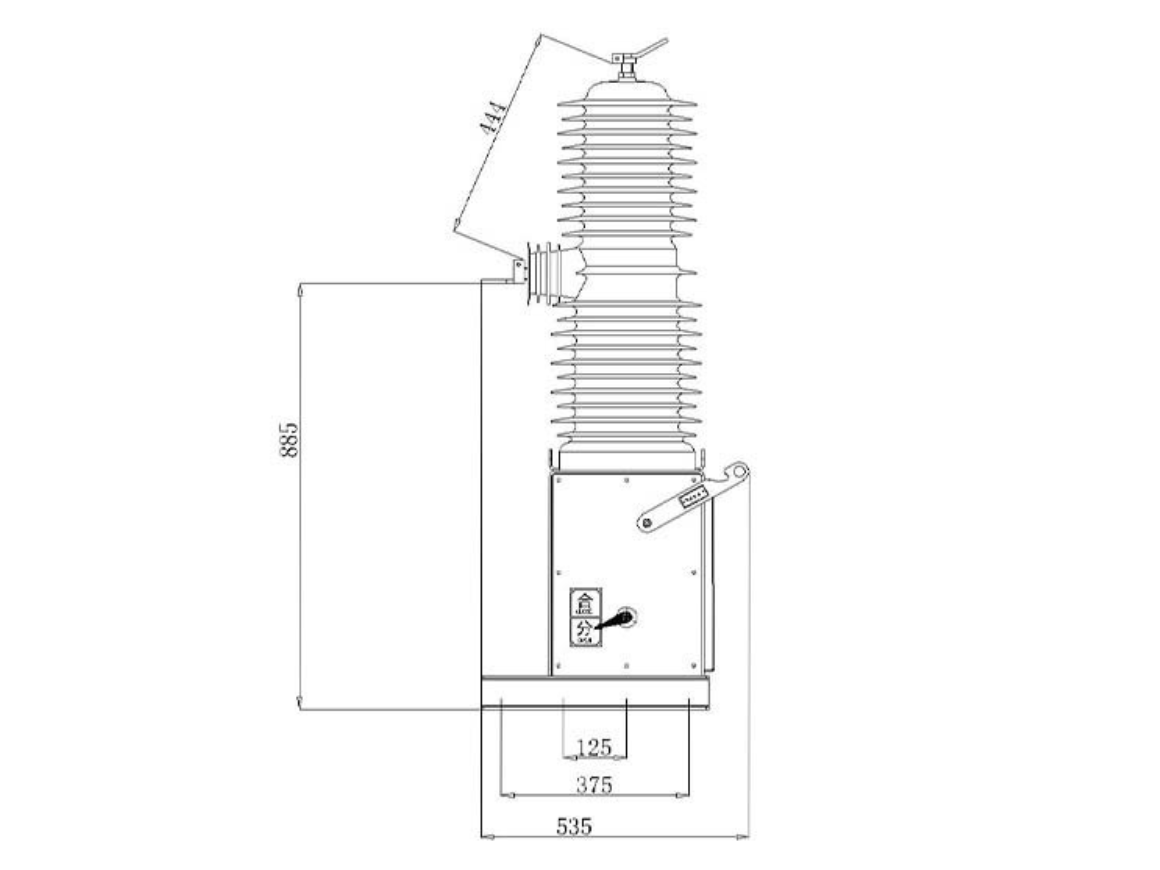 ZW32-40.5 (35kV) Single Pole Outdoor High Voltage Vacuum Circuit Breaker ZW32-40.5 (35kV) Single Pole Outdoor High Voltage Vacuum Circuit Breaker