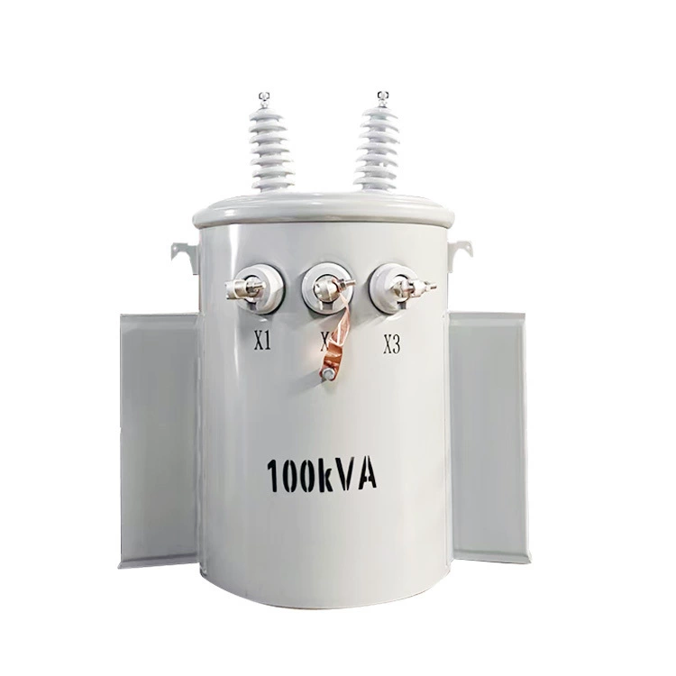 Single Phase Pole Mounted Distribution power line Oil Immersed Transformer