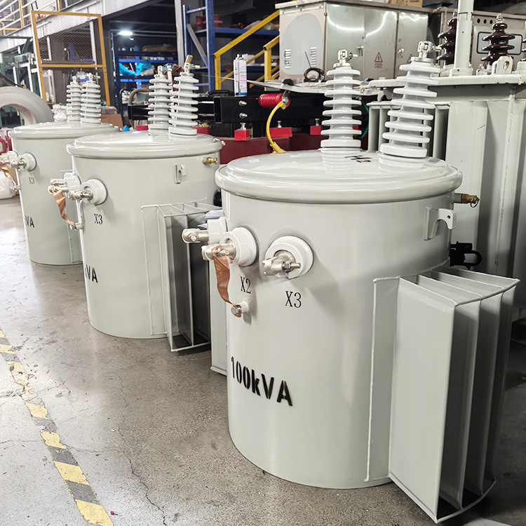 Single Phase Pole Mounted Distribution power line Oil Immersed Transformer Single Phase Pole Mounted Distribution power line Oil Immersed Transformer